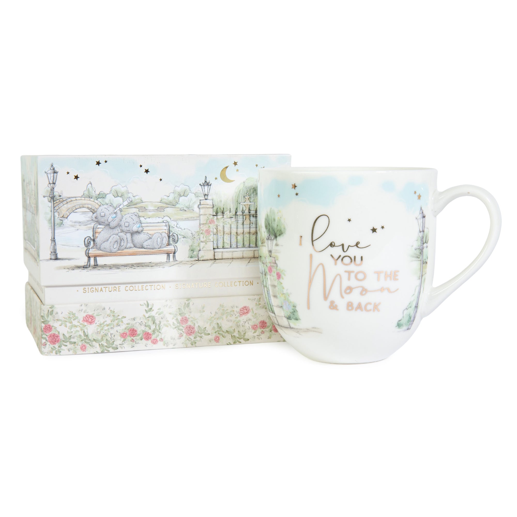 Me to You Tatty Teddy Luxury Bone China 'Moon And Back' Mug For A Loved One - Presented In Satin-Lined Gift Box - Signature Collection