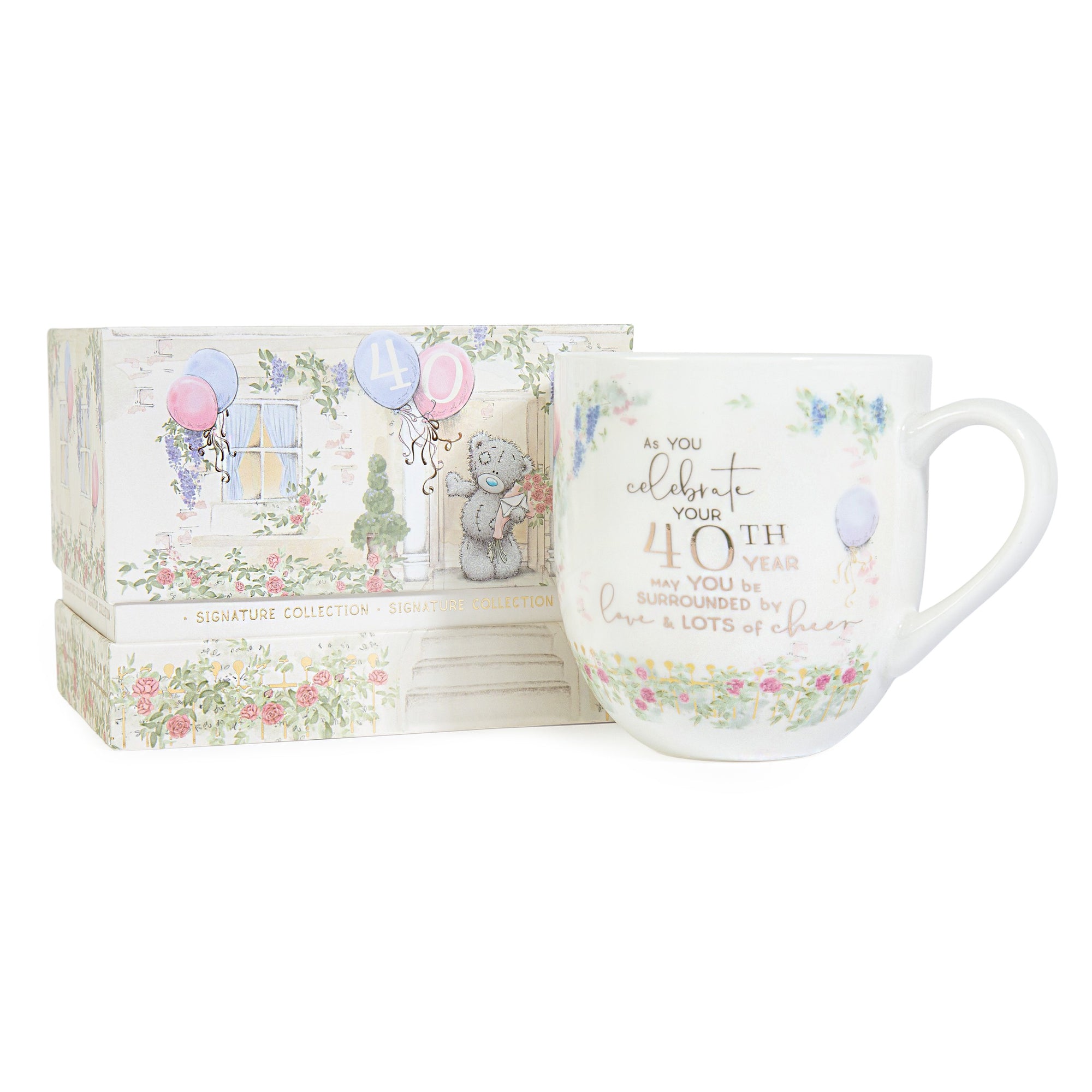 Me to You Tatty Teddy Luxury Bone China Mug In Satin-Lined Box 40th Birthday Gift