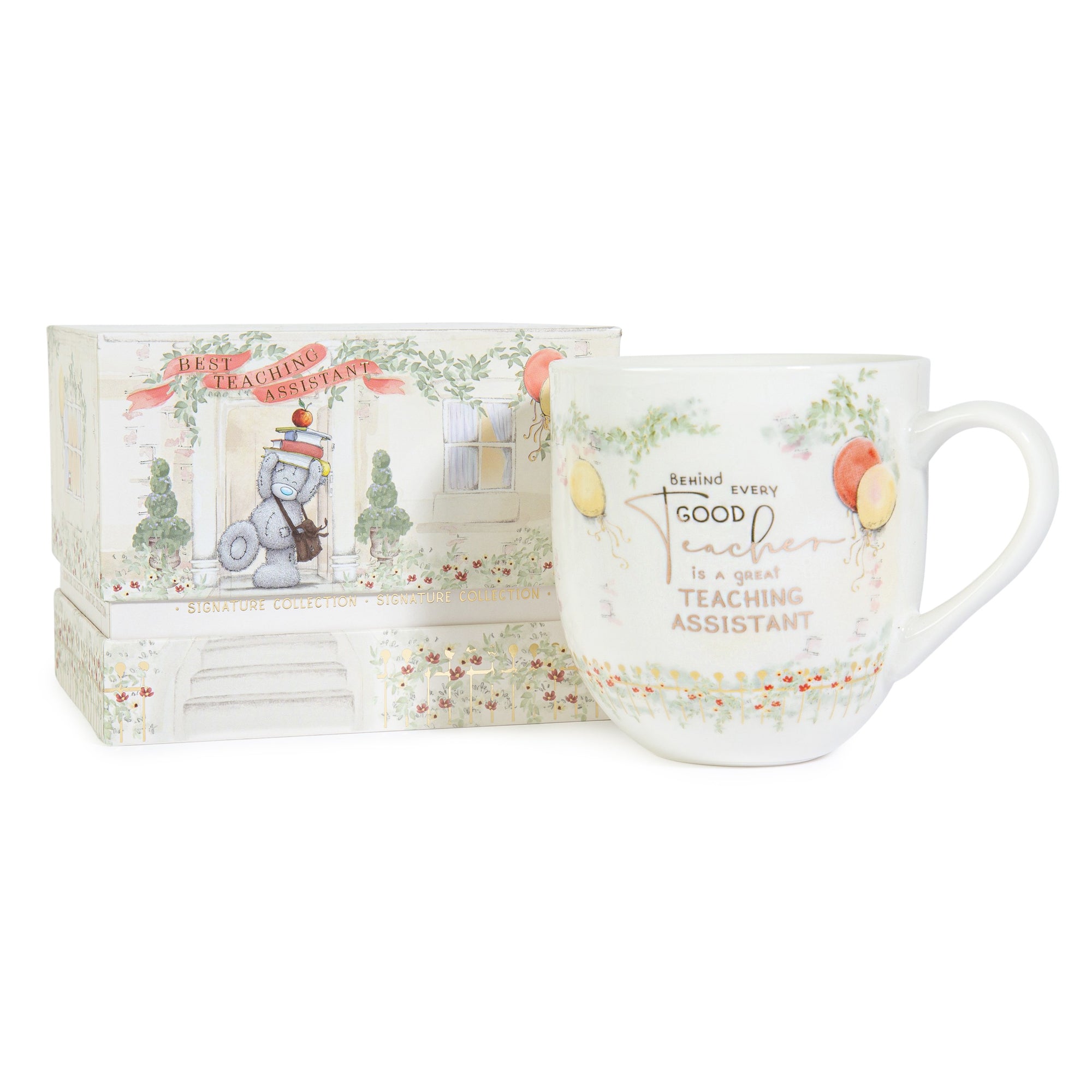 Me to You Tatty Teddy Luxury Bone China Gift Mug For Teaching Assistant - Presented In Satin-Lined Gift Box - Signature Collection