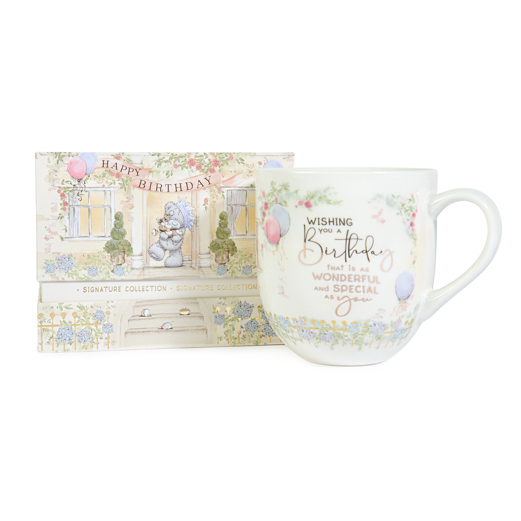 Me to You Tatty Teddy Luxury New Bone China Birthday Mug In Foil Inlaid Gift Box