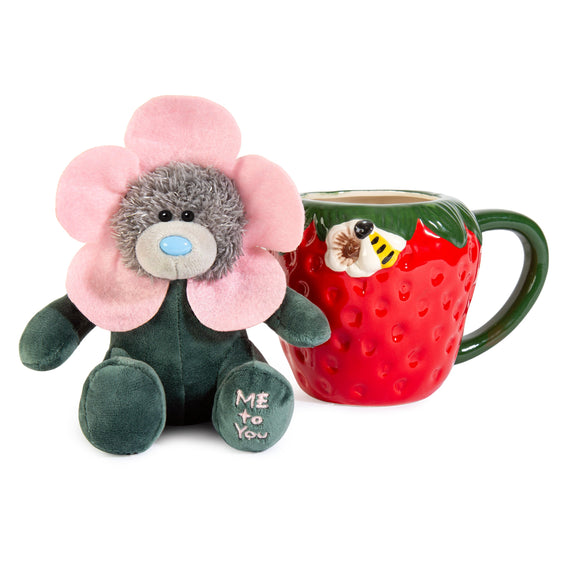Me to You Tatty Teddy Hand-Painted Ceramic Strawberry Mug And Plush Bear Gift Set