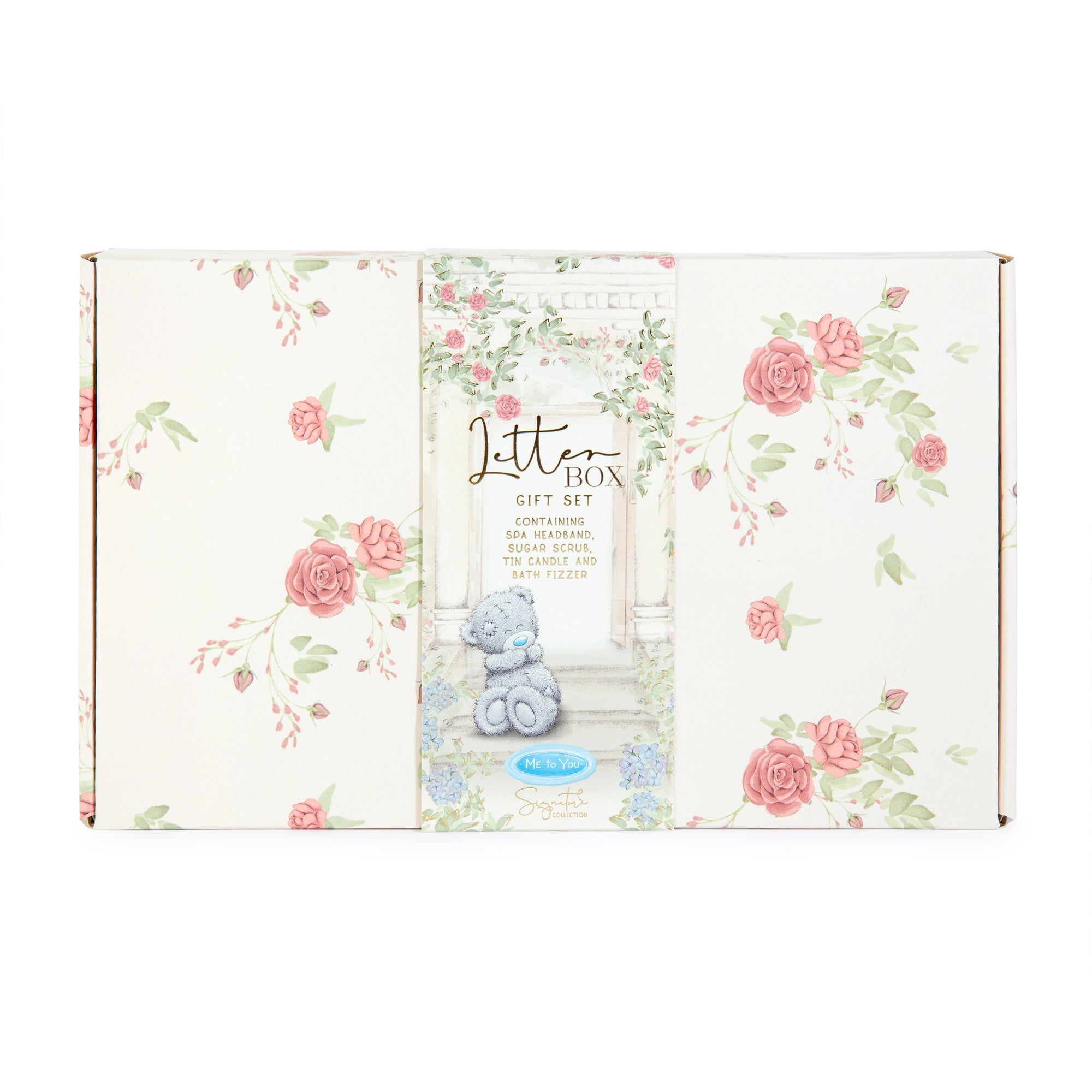 Me to You Tatty Teddy Letterbox Gift Set For Relaxation Includes Candle, Bath Bomb, Eyemask and Pin Badge - Signature Collection