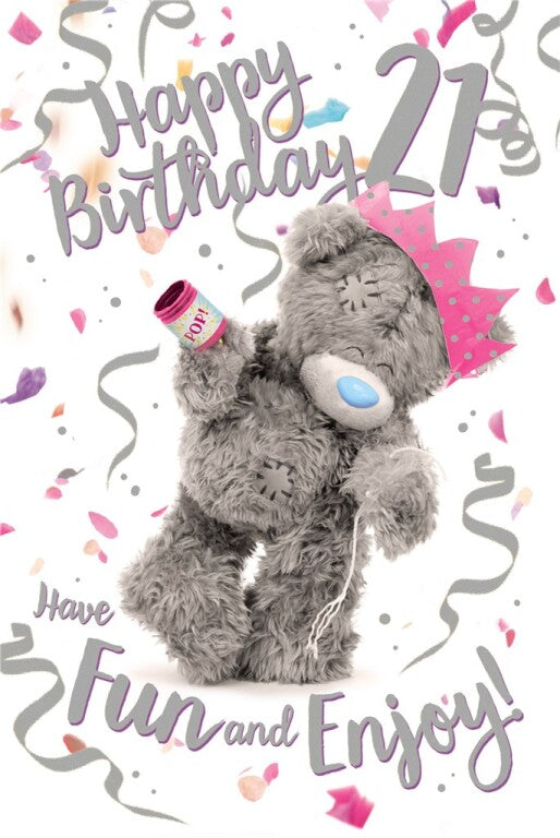 21st Birthday 3D Birthday Card