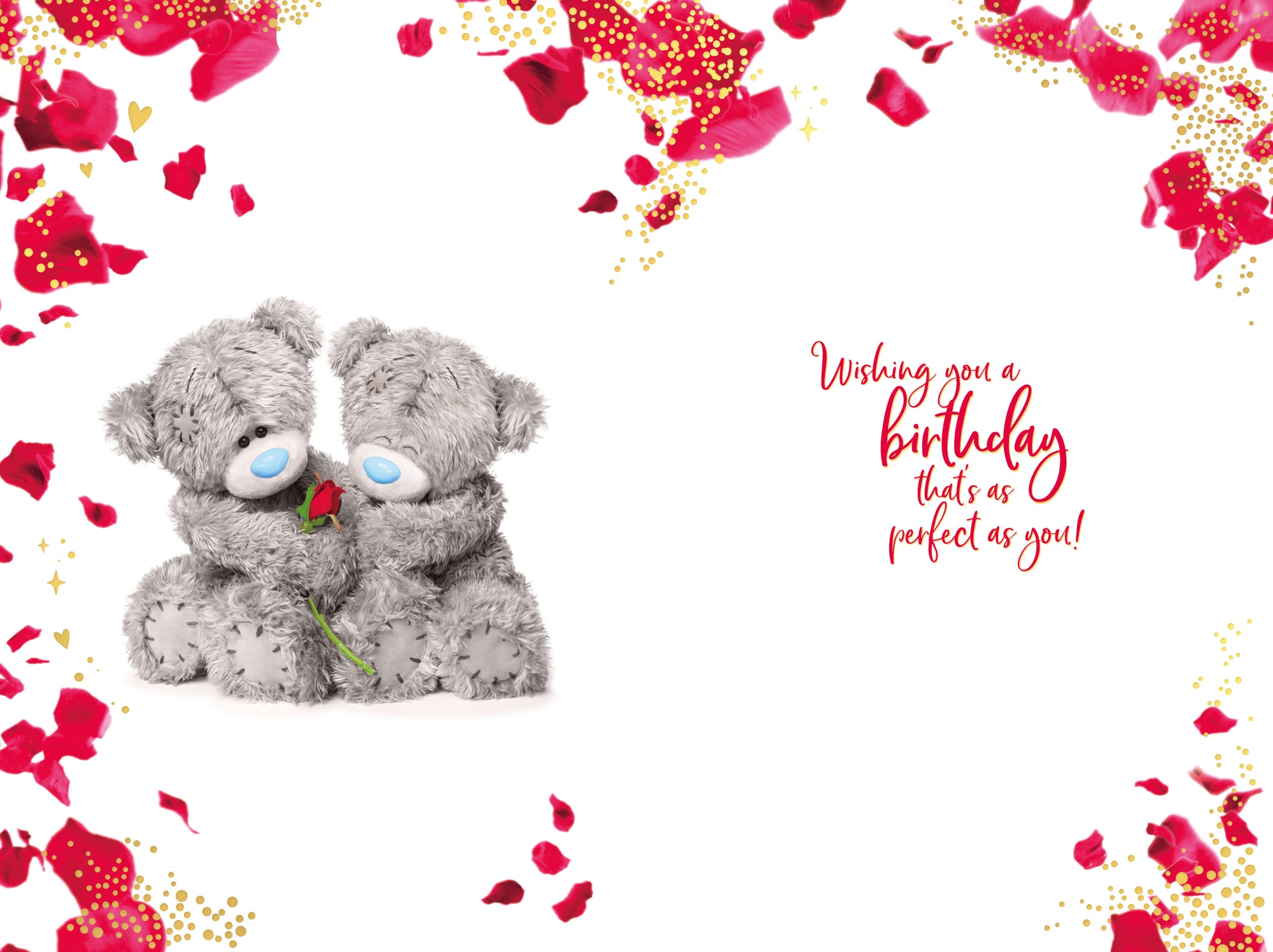Me to You Tatty Teddy You Mean Everything To Me 3D Keepsake Birthday Greeting Card 6x6ins -