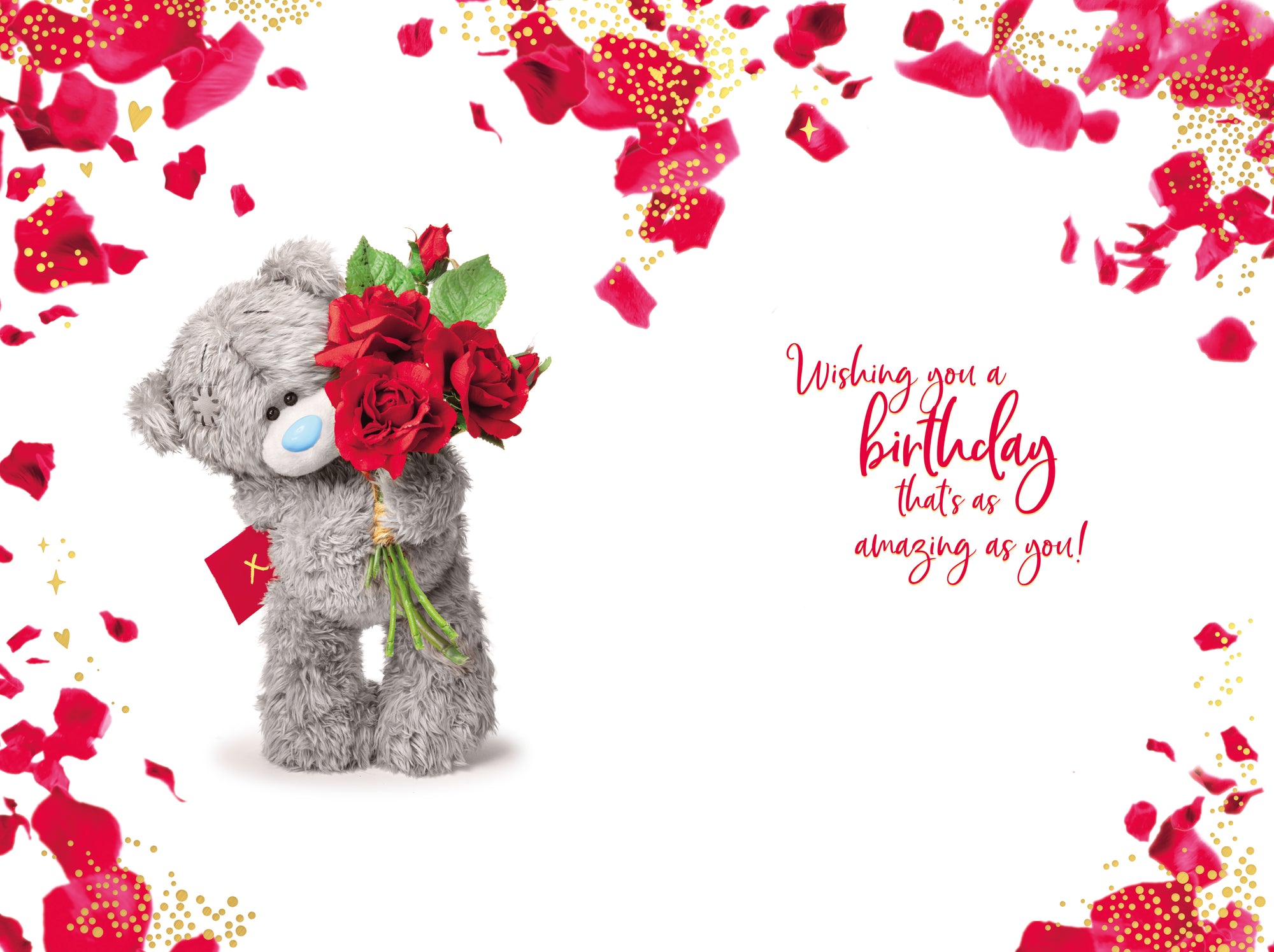 Me to You Tatty Teddy Gorgeous Girlfriend 3D Keepsake Birthday Greeting Card 6x6ins -