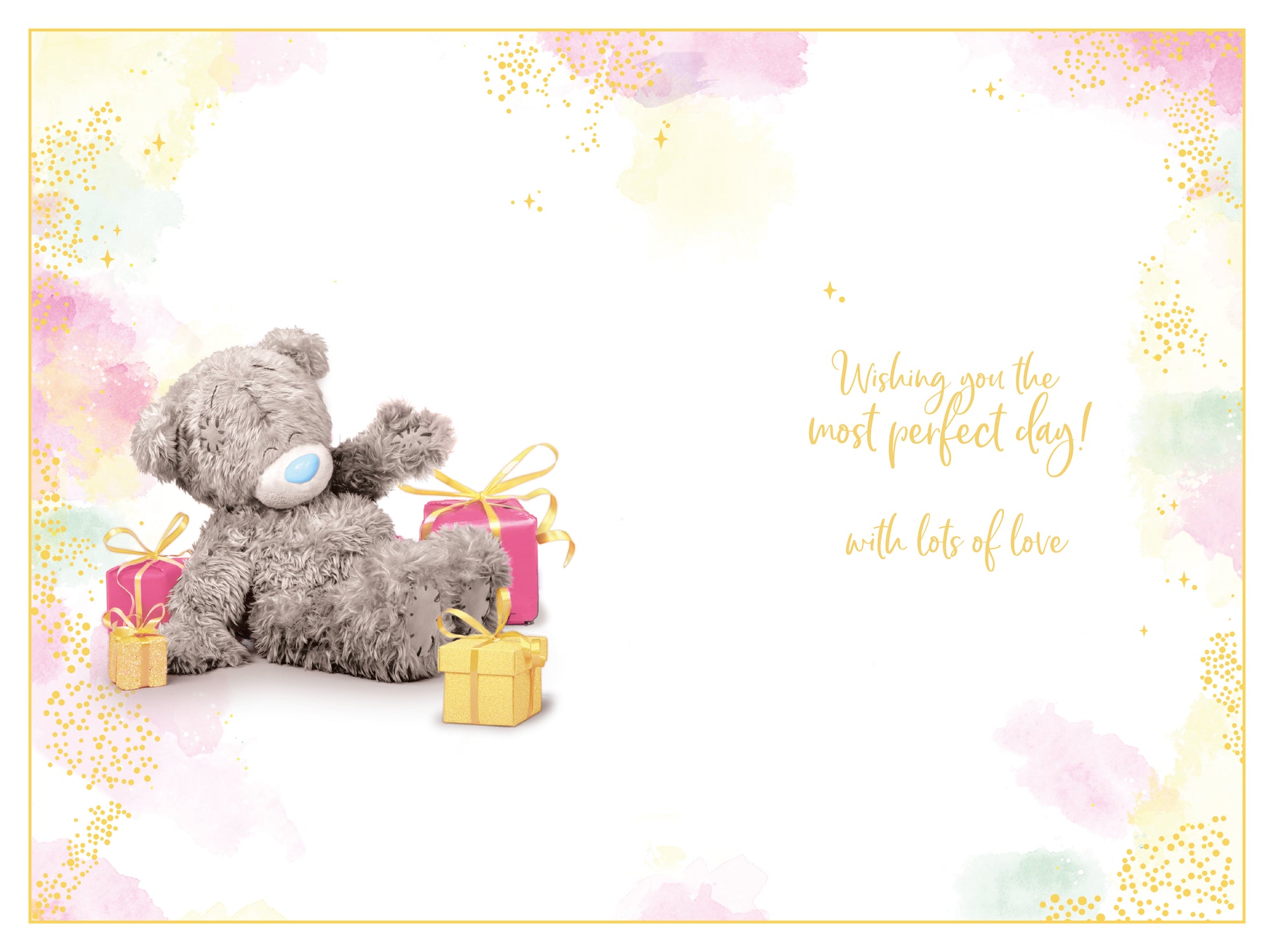 Me to You Tatty Teddy Cute 3D Photo Finish Keepsake Birthday Card For A Special Granddaughter - Official Collection