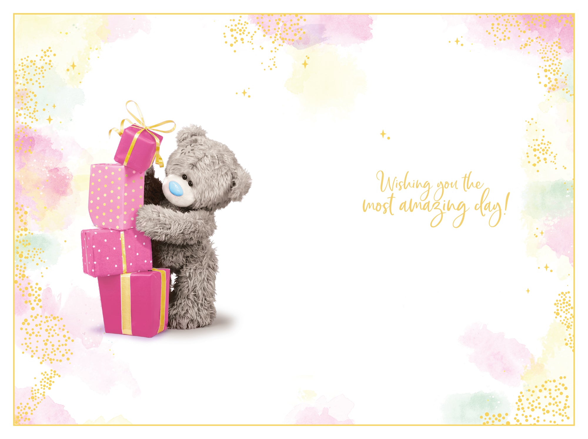 Me to You Tatty Teddy Cute 3D Photo Finish Keepsake Birthday Card For A Special Daughter - Official Collection