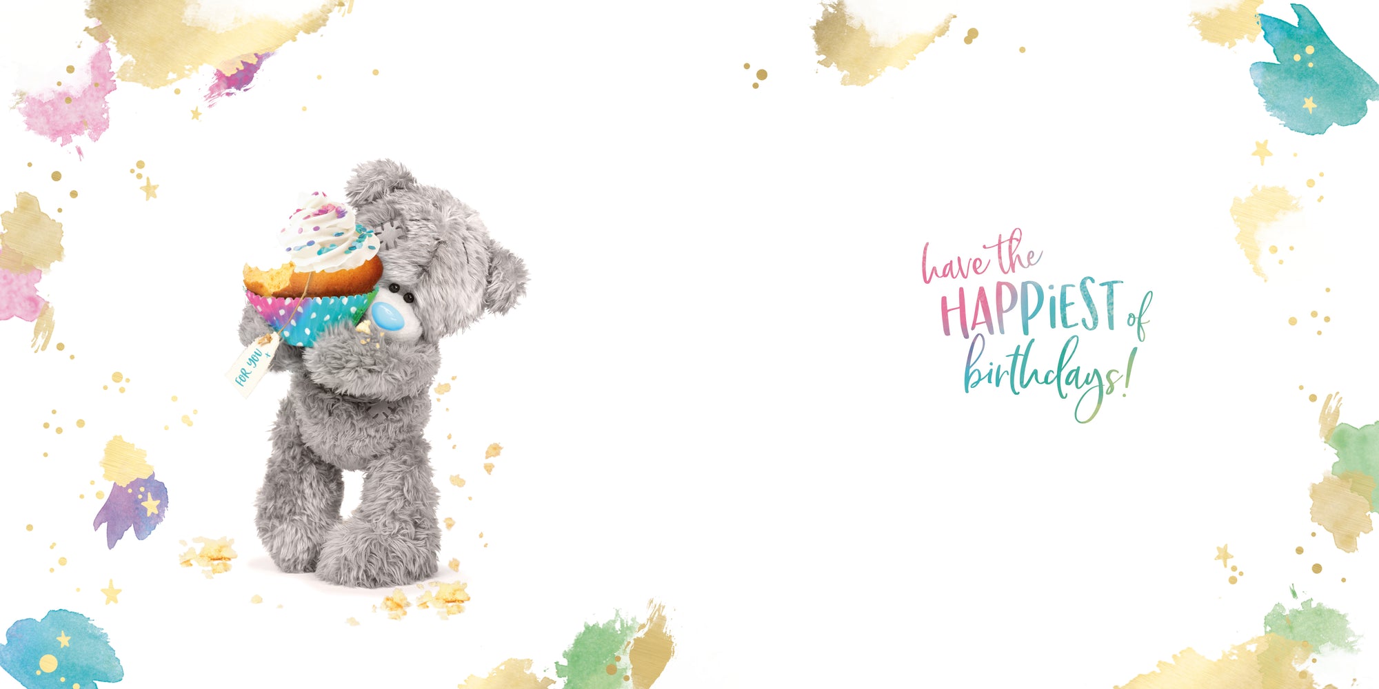 Me to You Tatty Teddy 3D Luxury Keepsake Birthday Card, Super-Duper Birthday 6 x 6