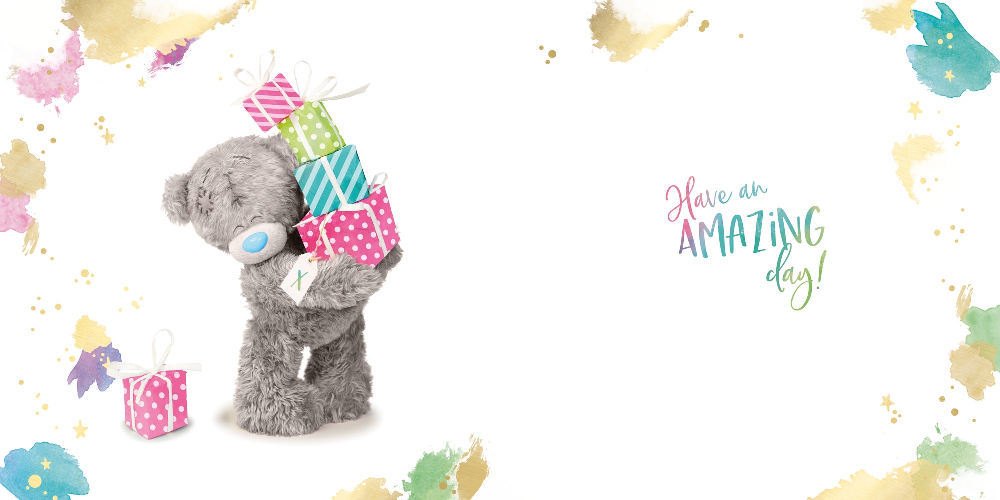 Me to You Tatty Teddy 3D Luxury Keepsake Birthday Card, Hip Hooray 6 x 6