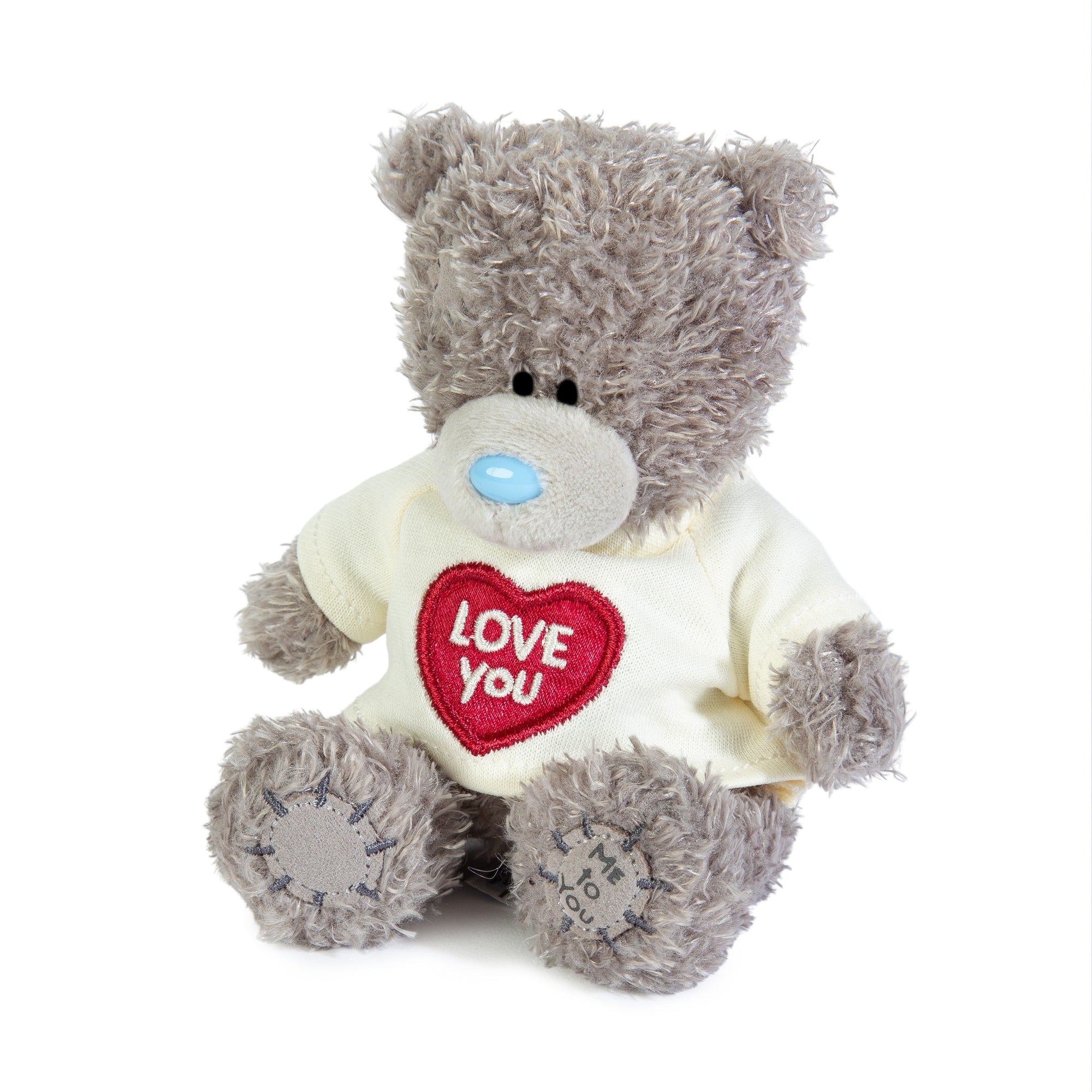 Me to You Tatty Teddy Plush 10cm-High Bear Wearing Cute 'Love You' T-Shirt - Official Collection