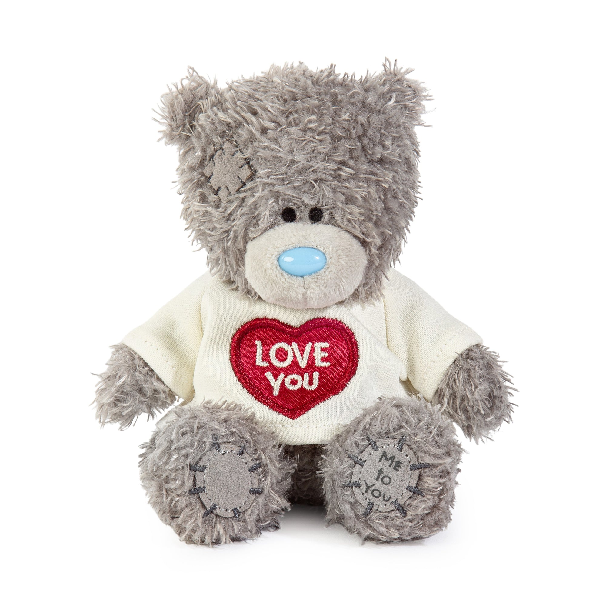 Me to You Tatty Teddy Plush 10cm-High Bear Wearing Cute 'Love You' T-Shirt - Official Collection