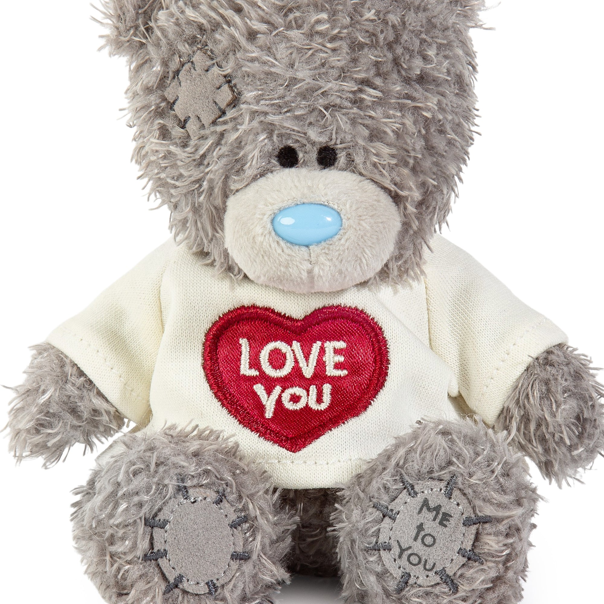 Me to You Tatty Teddy Plush 10cm-High Bear Wearing Cute 'Love You' T-Shirt - Official Collection