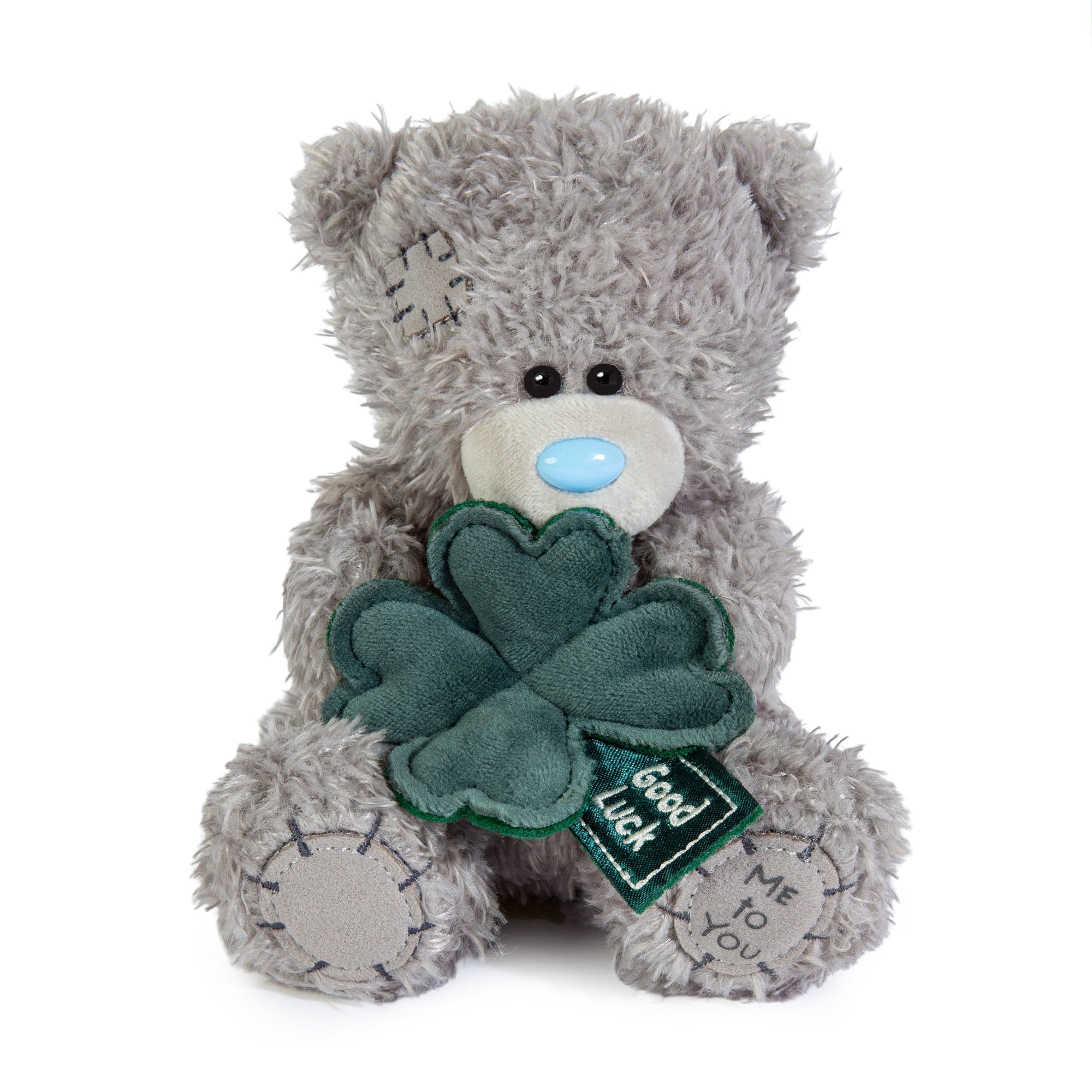 Me to You Tatty Teddy Plush 13cm-High Good Luck Bear With Clover - Official Collection