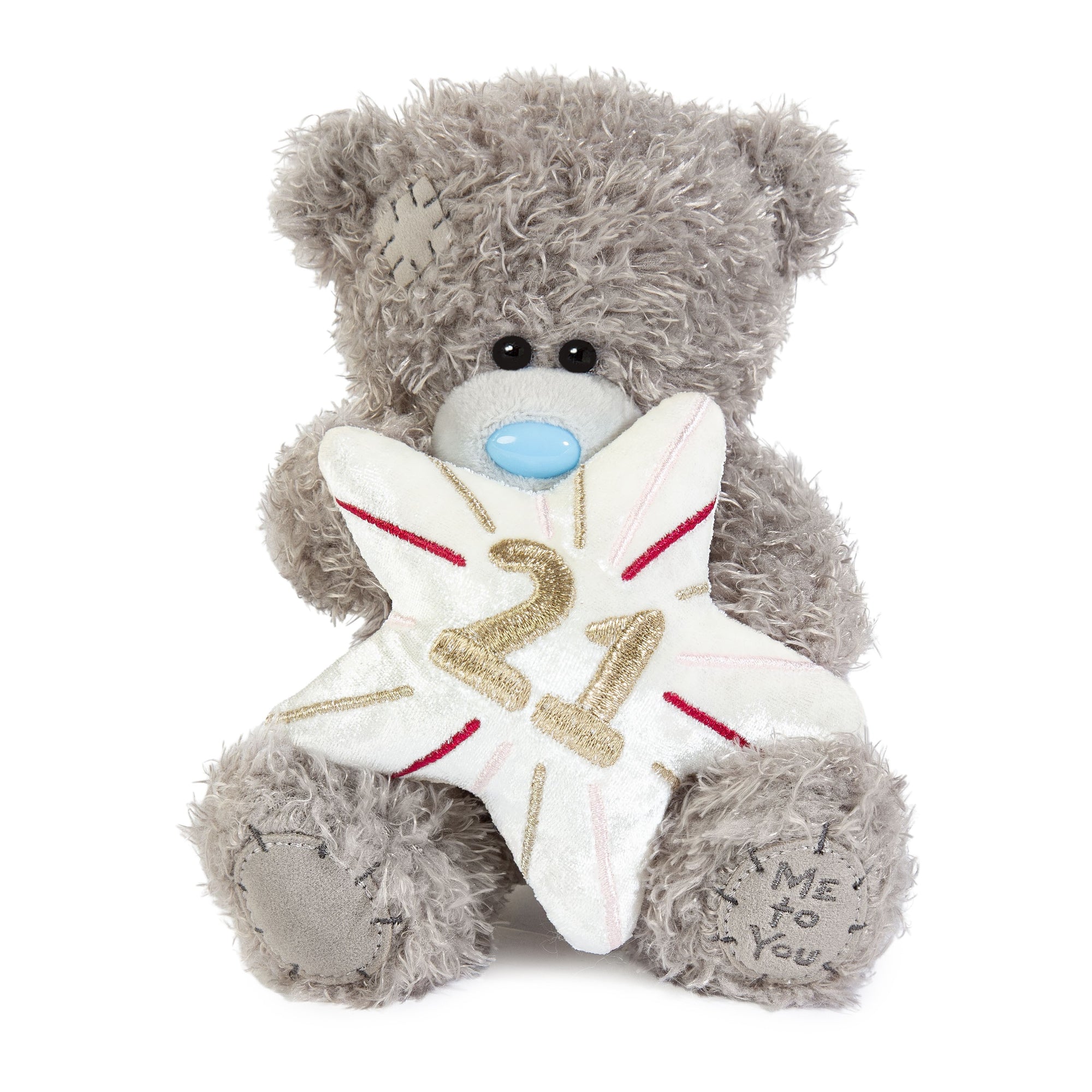 Me to You Tatty Teddy Plush 15cm-High 21st Birthday Bear On Luxury Gift Plinth - Official Collection