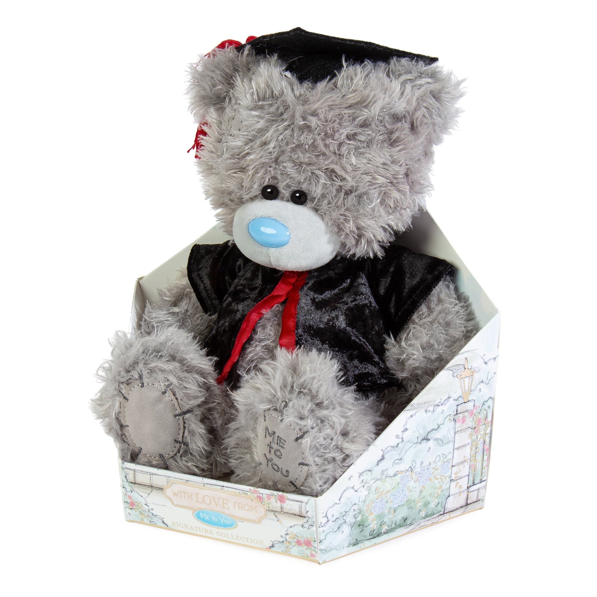 Me to You Tatty Teddy Cute Plush 19cm-High Graduation Bear Presented On Premium Gift Plinth