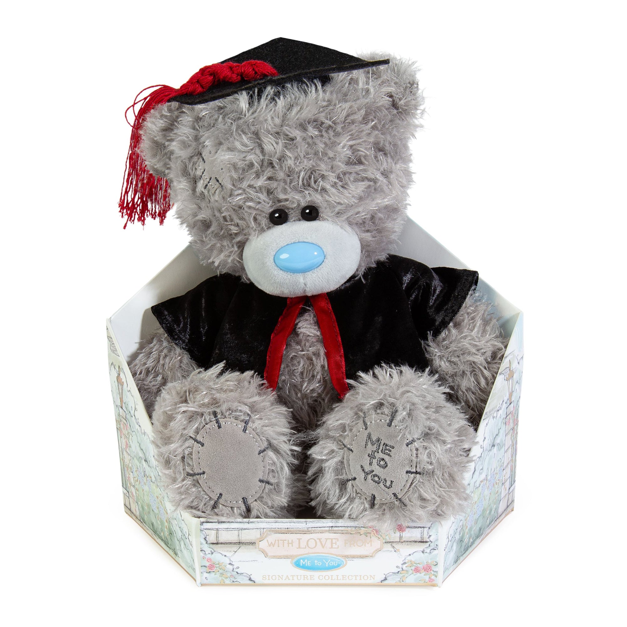 Me to You Tatty Teddy Cute Plush 19cm-High Graduation Bear Presented On Premium Gift Plinth