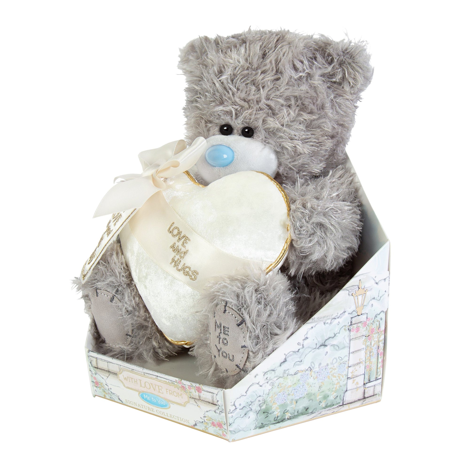 Me to You Tatty Teddy Cute Plush Love & Hugs Bear 19cm-High Presented On Premium Gift Plinth