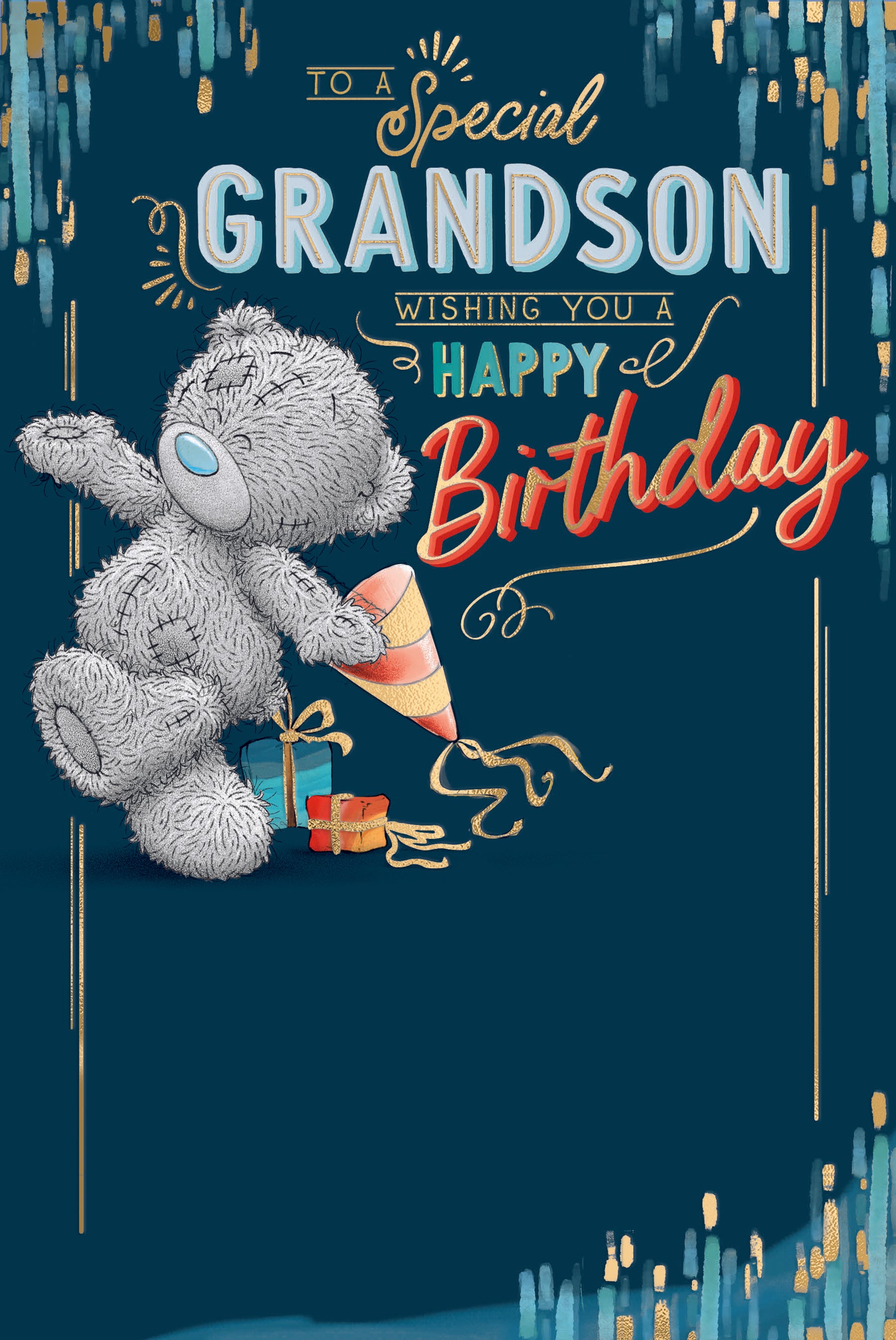 Me to You Tatty Teddy Birthday Card for Special Grandson 6x9ins - Official Collection
