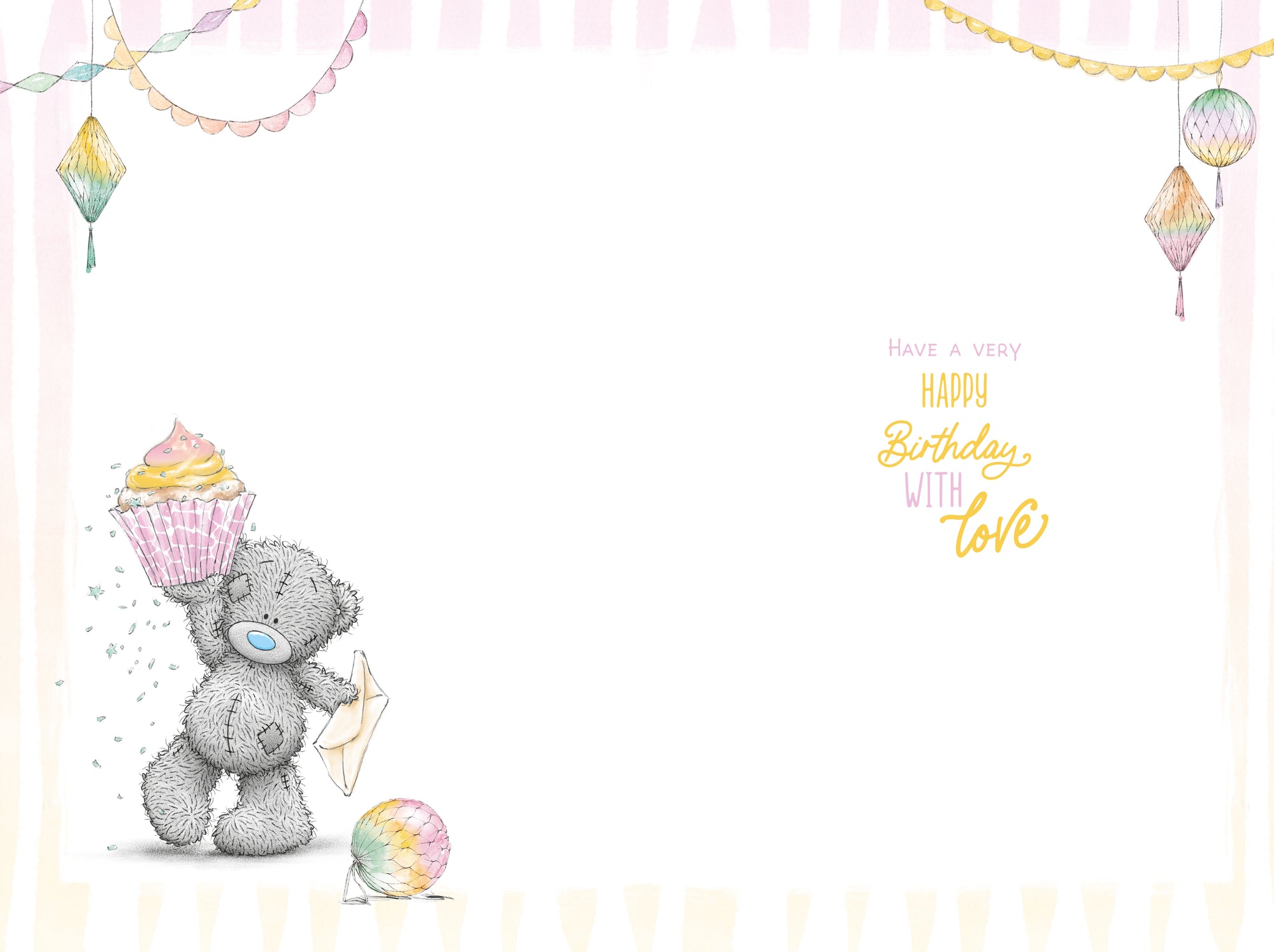 Me to You Tatty Teddy Cute Birthday Greeting Card For A Great Granddaughter 6 x 9 inches - Official Collection