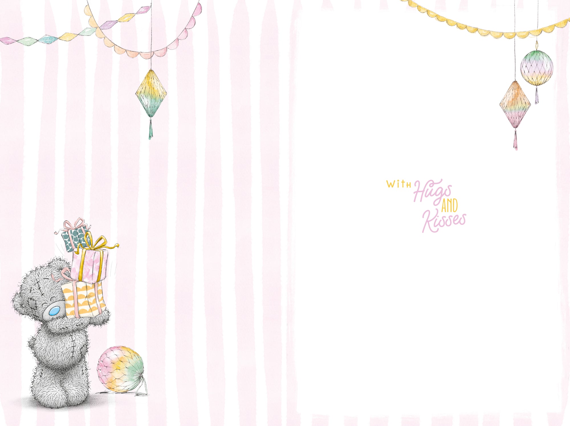 Me to You Tatty Teddy Cute Birthday Card For A Fabulous Niece, Bear Balancing Presents - Official Collection
