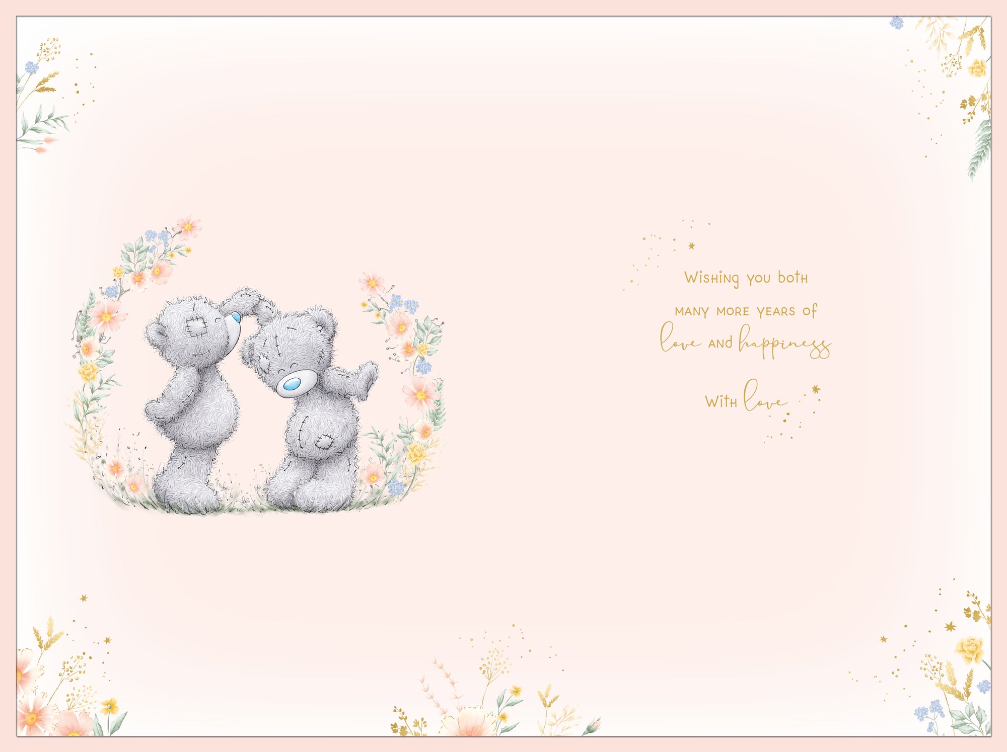 Me to You Tatty Teddy Happy Anniversary Card For A Special Couple With Insert 6 x 9 Inches (15 x 22 Cms) - Official Collection