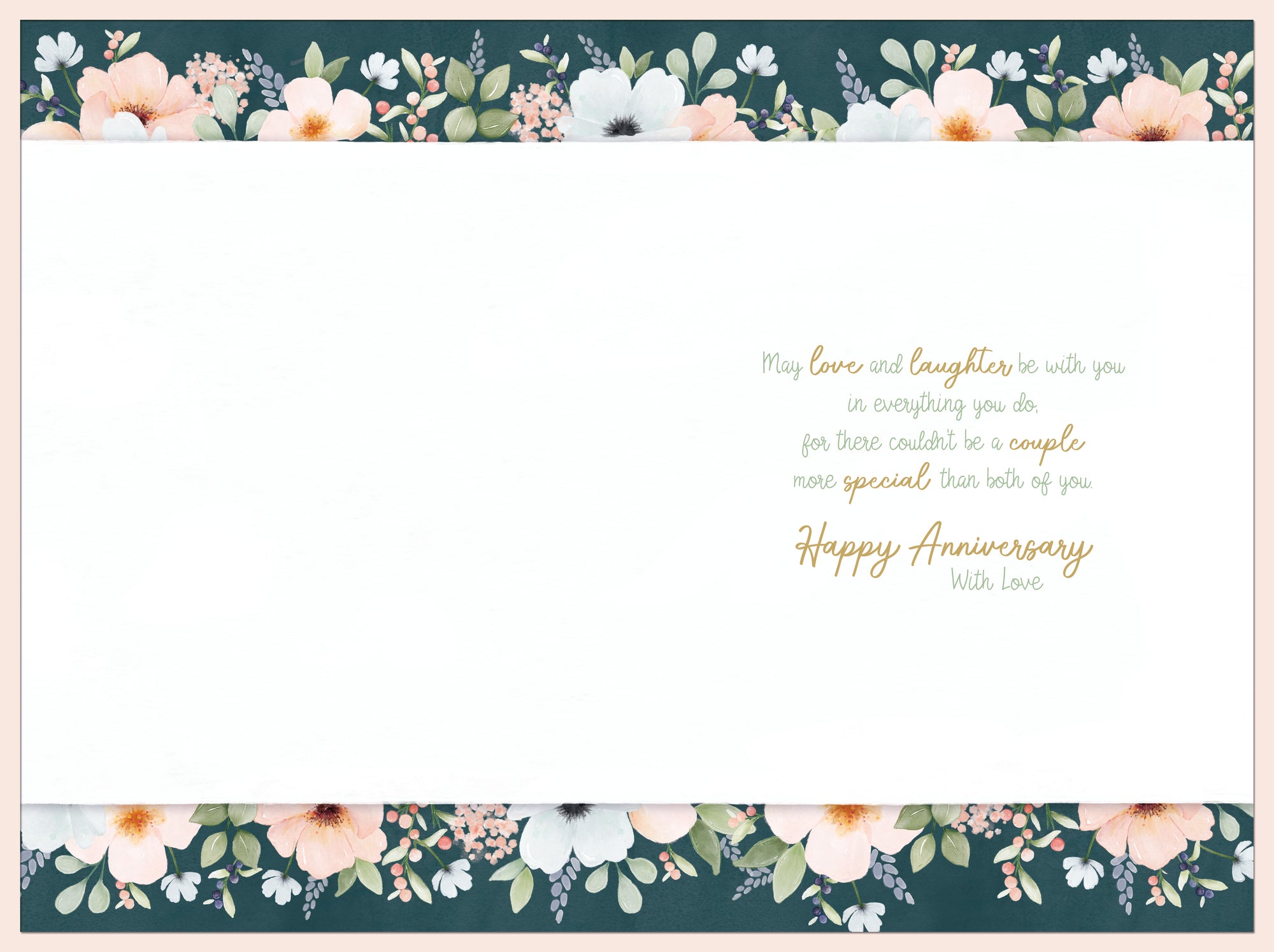 Luxury Wedding Anniversary Card For Sister And Brother In Law, Greeting Card By Wishing Well Studios 6 x 9 Inches