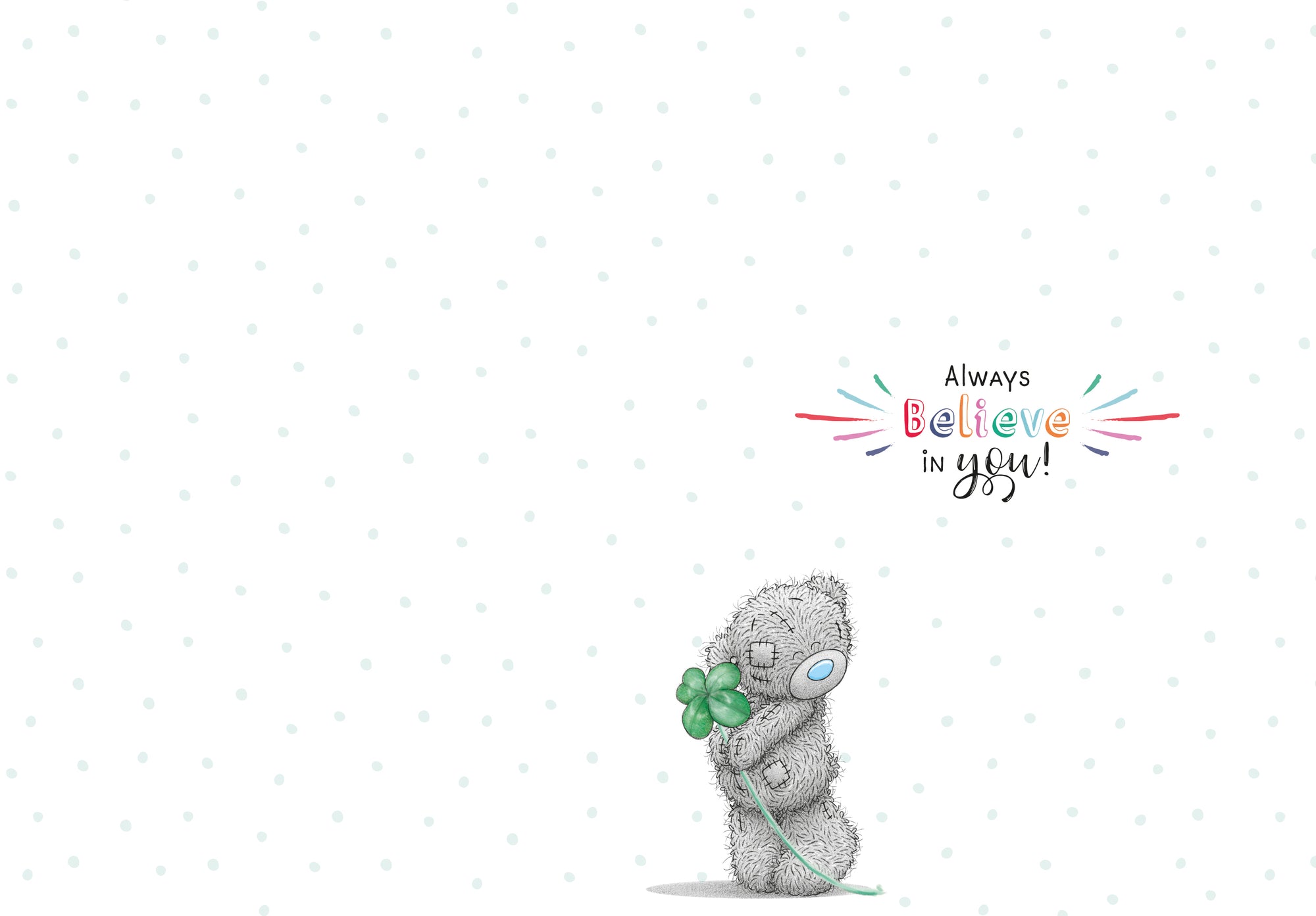 Me To You Tatty Teddy Good Luck In Your Exams Greeting Card 5x7ins - Official Collection