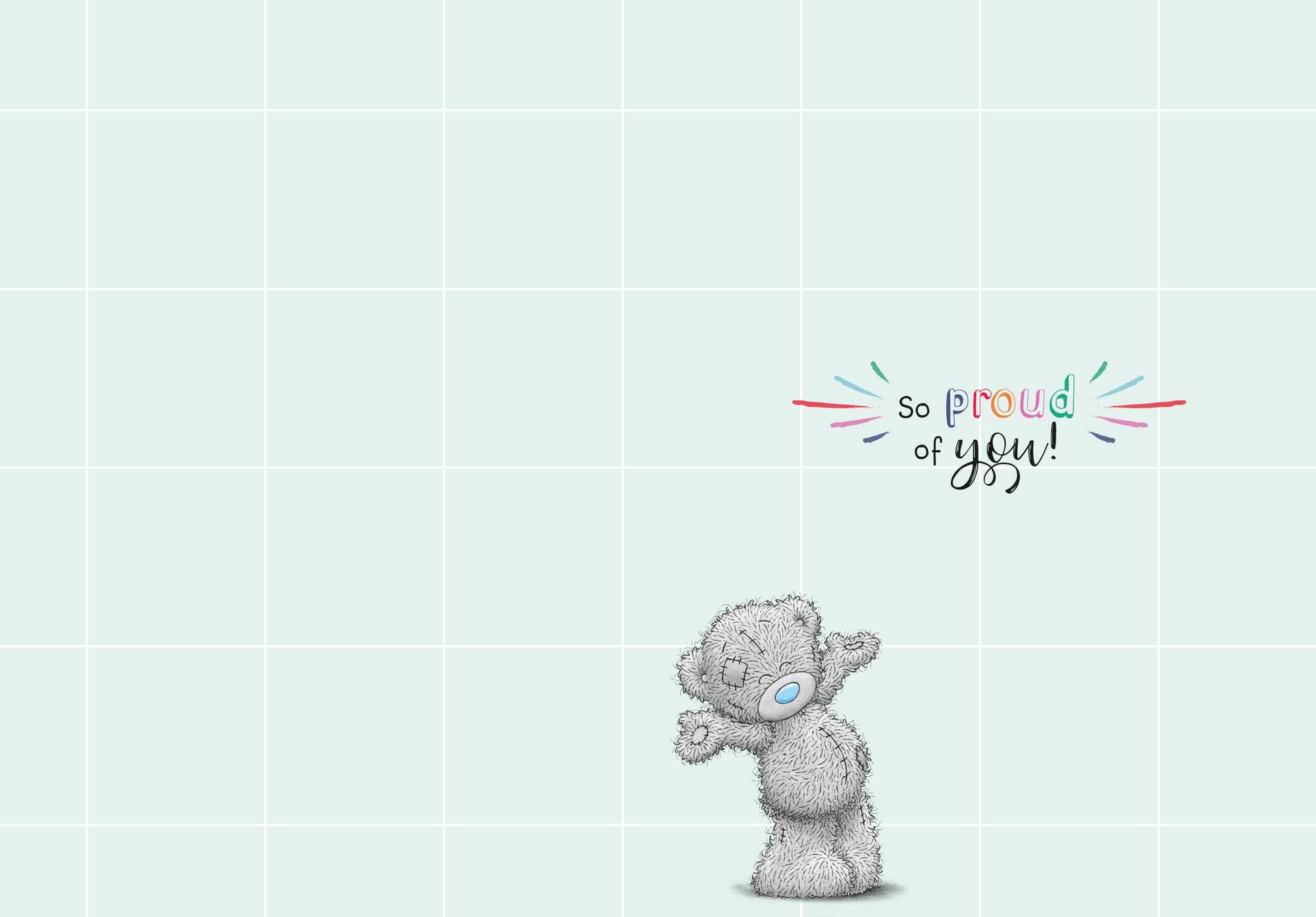Me To You Tatty Teddy Congrats On Your Exams Greeting Card 5x7ins - Official Collection