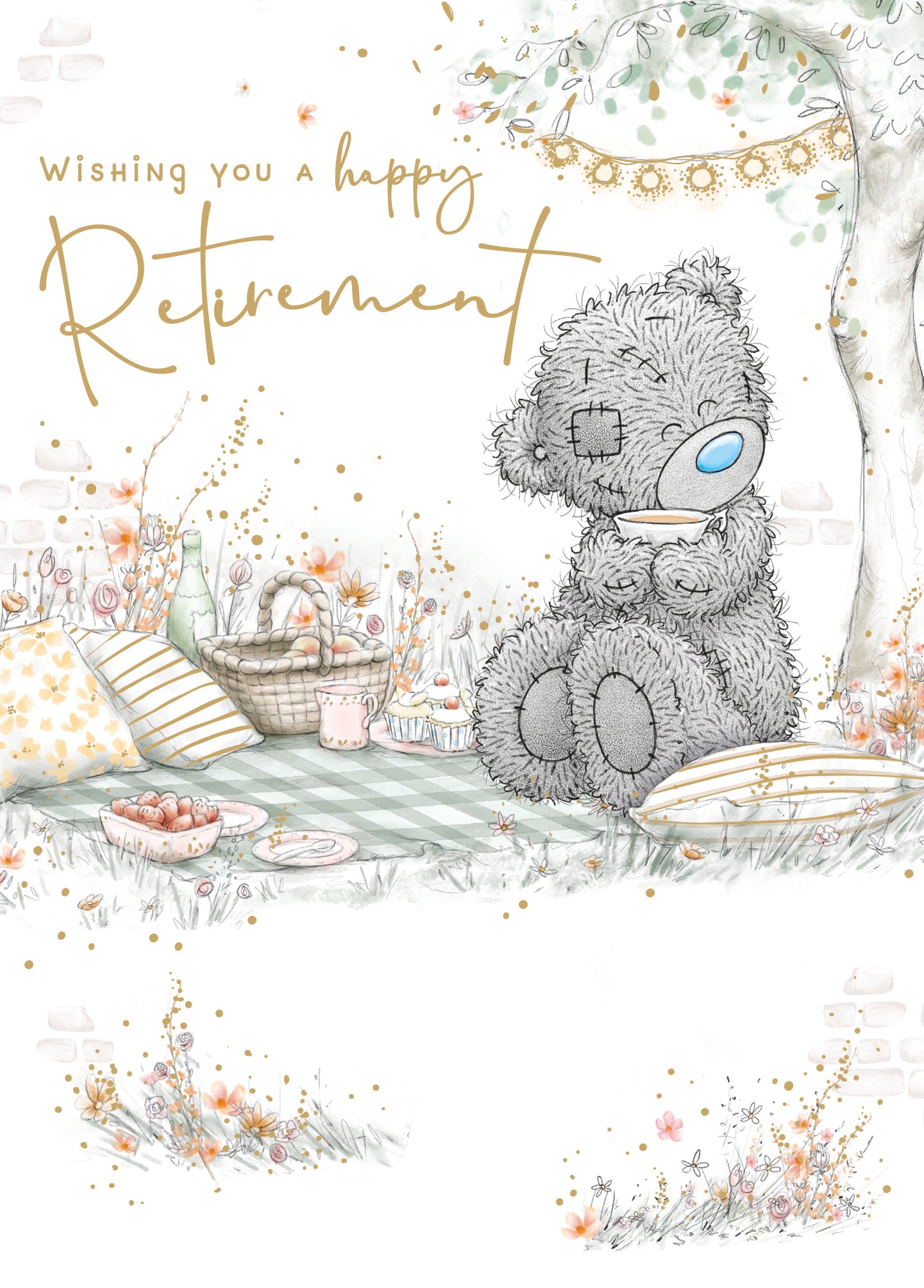 Me to You Tatty Teddy Happy Retirement Greeting Card 5 x 7 inches - Official Collection