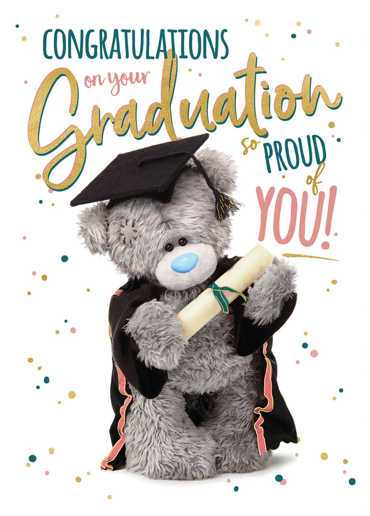 Me To You Tatty Teddy Congrats On Your Graduation Greeting Card 5x7ins - Official Collection