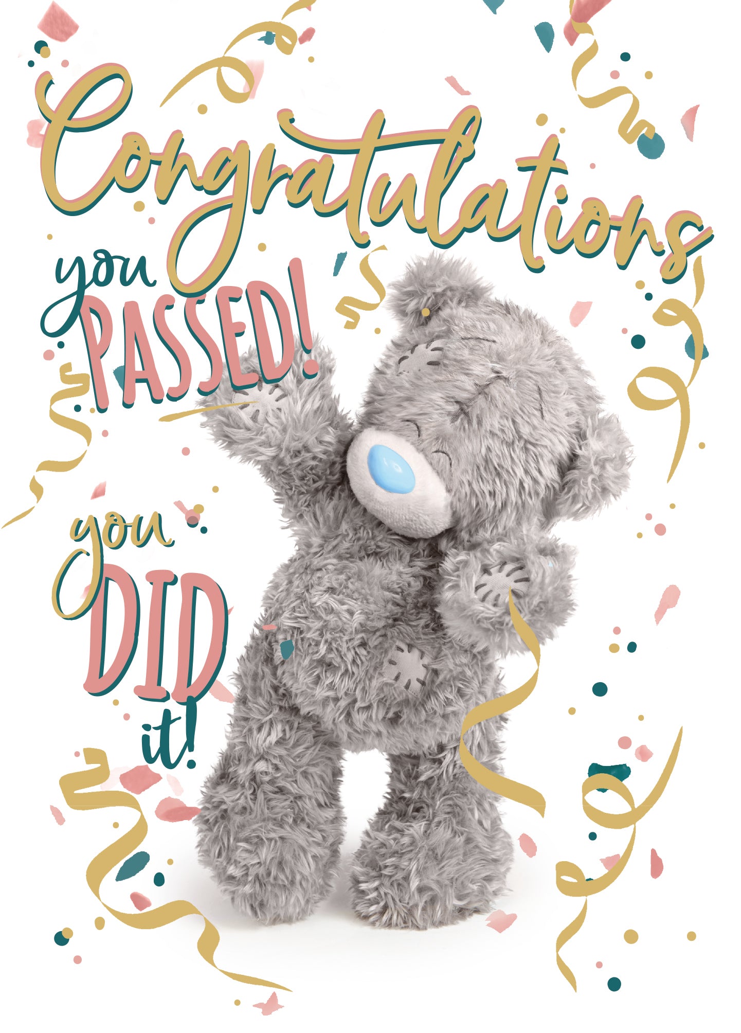 Me To You Tatty Teddy Greeting Card Congratulations You Passed! 5x7ins - Official Collection