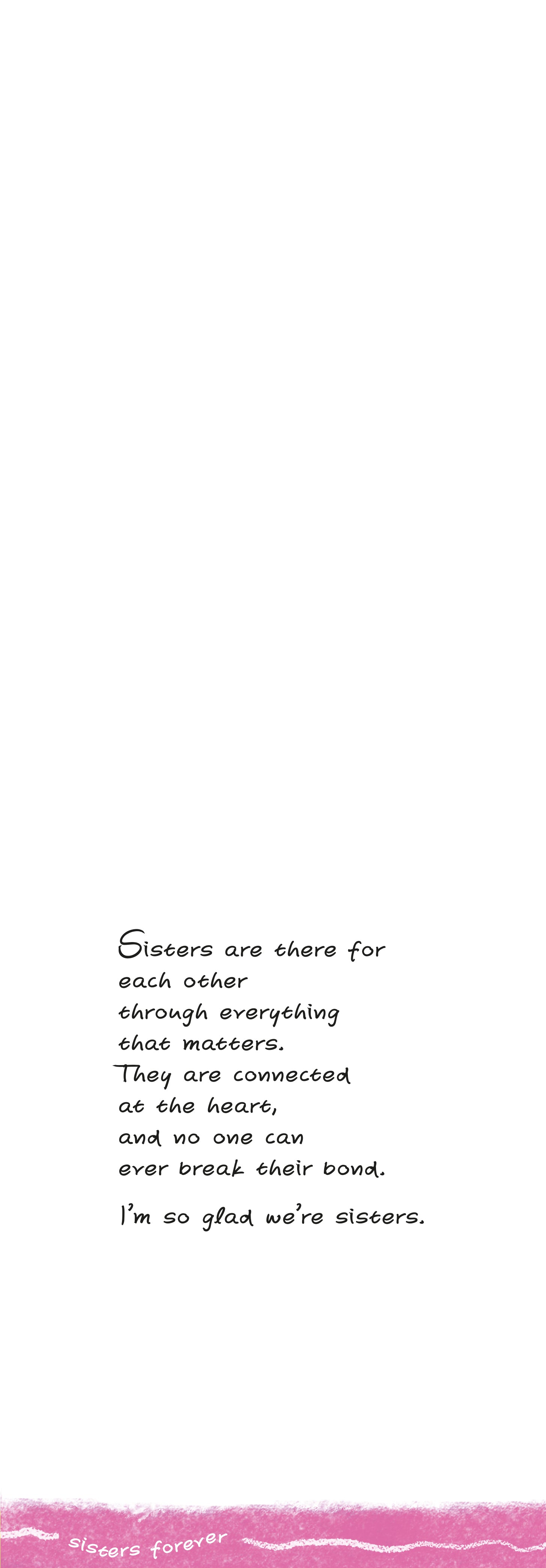 Luxury Keepsake Inspirational Greeting Card For Sister, Craft Card With Heartfelt Message And Embossed Envelope 5 x 7 Inches (12 x 17 Cms)