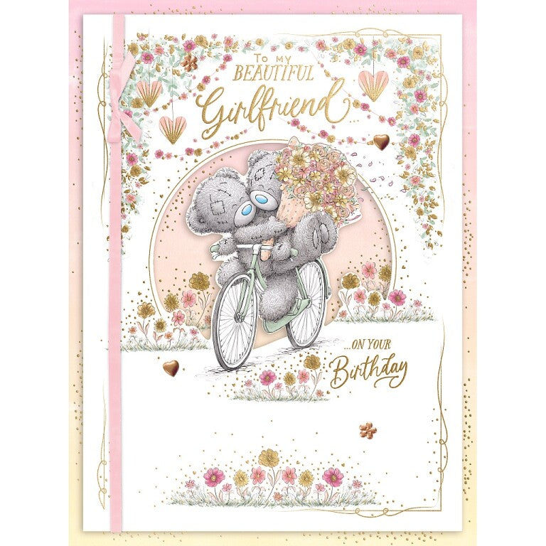 Me to You Tatty Teddy Boxed Handmade Girlfriend Birthday Card