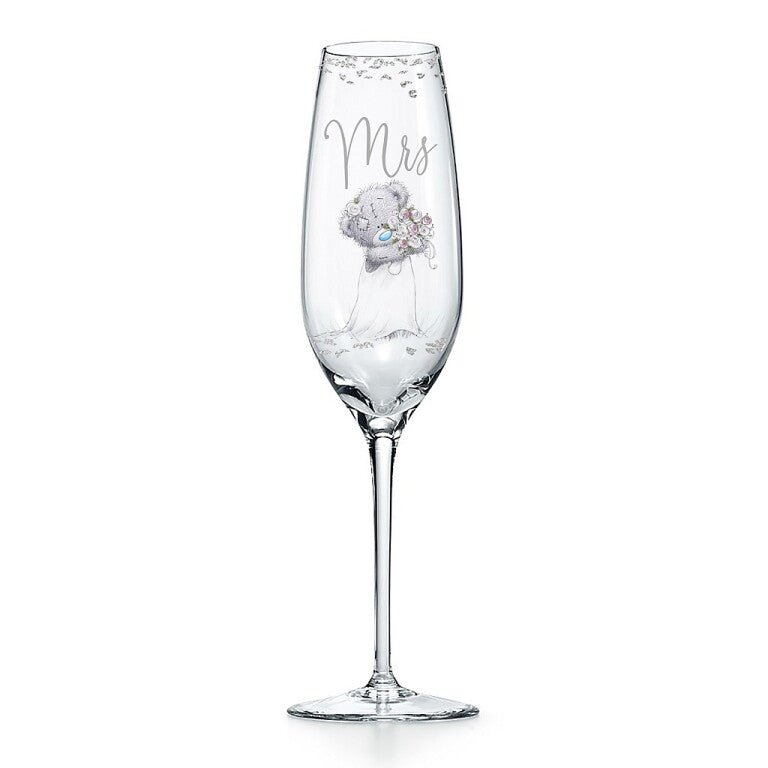 Me to You Tatty Teddy Mr & Mrs Beer Glass and Champagne Flute Gift Set