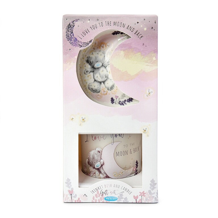 Me to You Tatty Teddy 'Moon and Back' Trinket Dish and Candle Gift Set