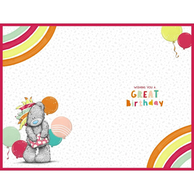 Me to You Tatty Teddy Age 3 Birthday Card, Hip Hip Hooray! - Official Collection