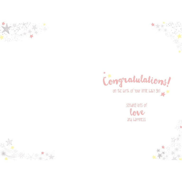 Tiny Tatty Teddy Baby Girl Welcome to The World Card