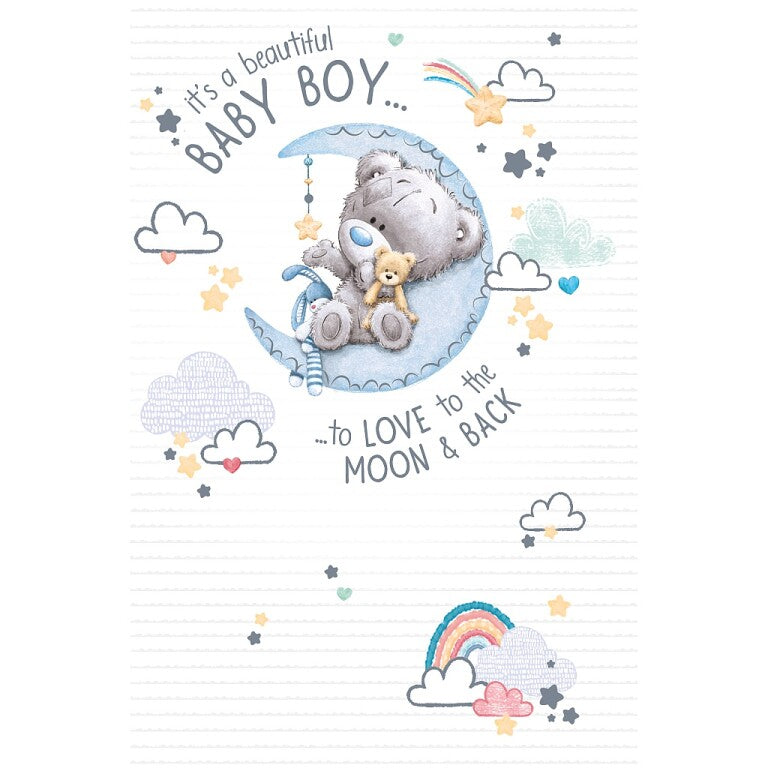 Tiny Tatty Teddy Welcome Baby Boy Card
