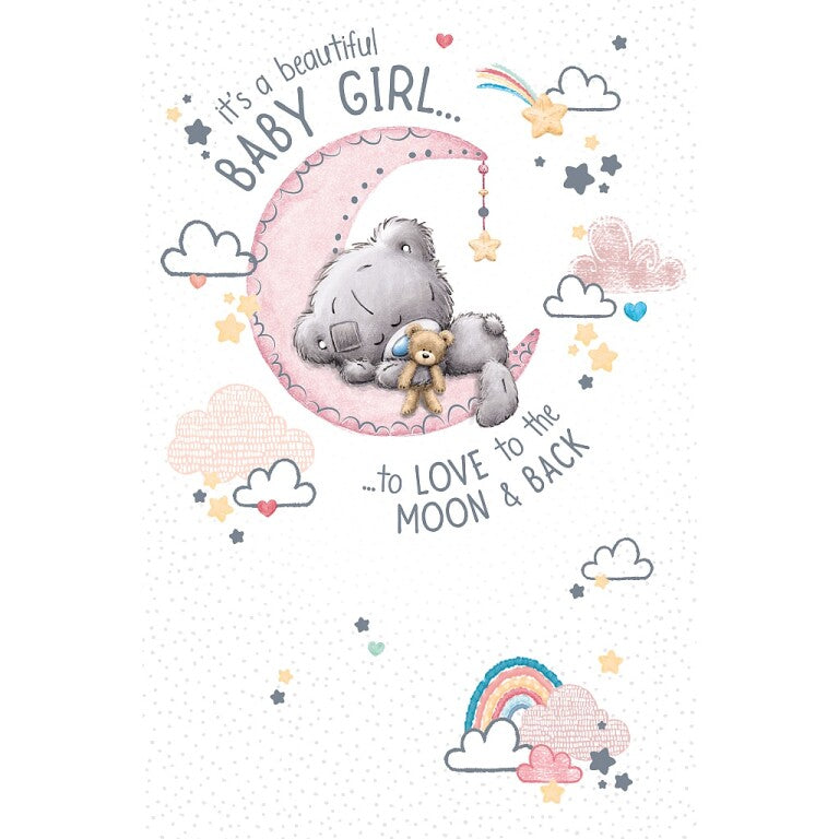 Tiny Tatty Teddy Welcome Baby Girl Card