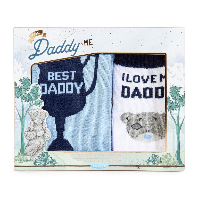 Tatty Teddy Father's Day 'Daddy and Me' Matching Socks Set