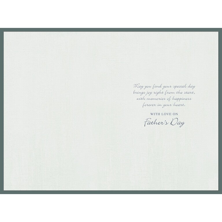 Father's Day Card by Wishing Well Studios - For Dad From All Of Us Luxury Card With Insert 6 x 9