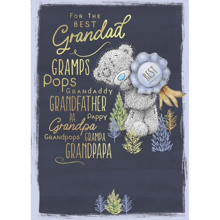 Me to You Tatty Teddy Father's Day 'Best Grandad' Card 5x7