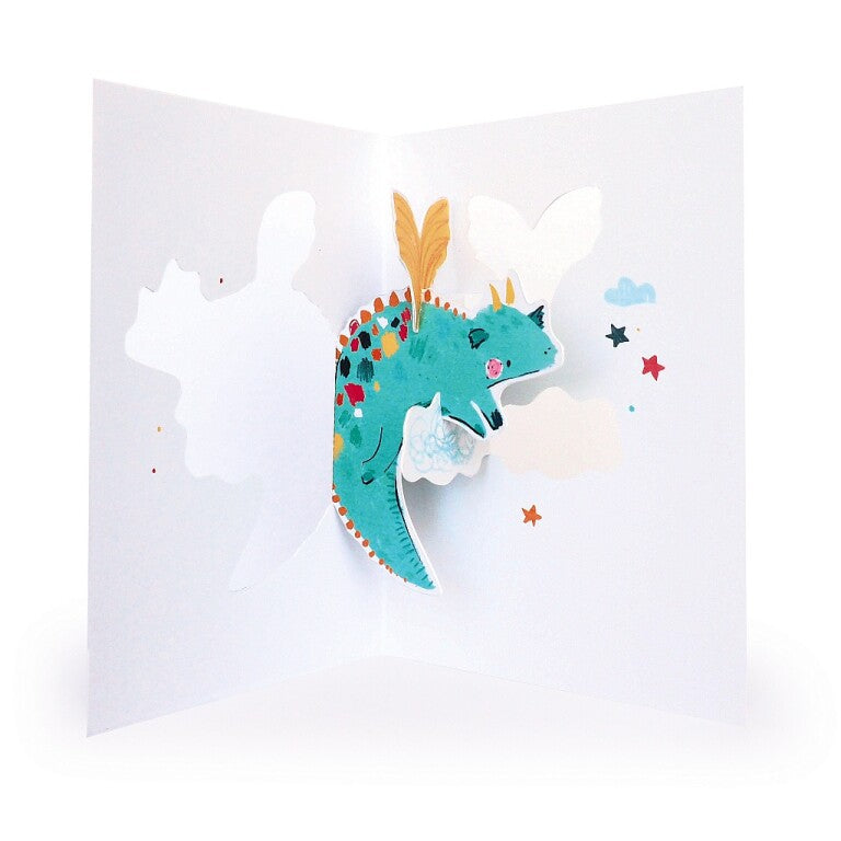 Cute Dragon Pop-Up Birthday Card For A Brilliant Son - Playground Collection By Hotchpotch London Size 5 x 7 inches