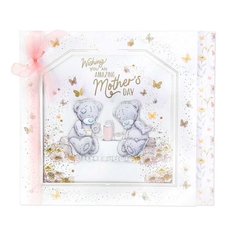 Luxury Handmade Me to You Mother's Day Card With Keepsake Box, Tatty Teddy Bears Sharing Picnic  - Official Collection 12 x 14 inches
