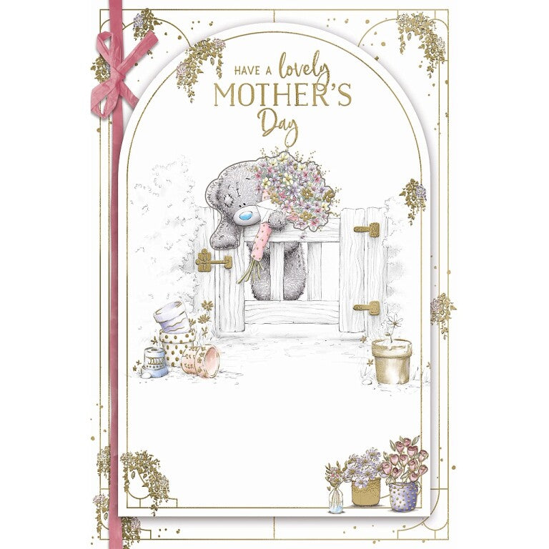Me to You Mother's Day Bear at Gate - Handmade Card