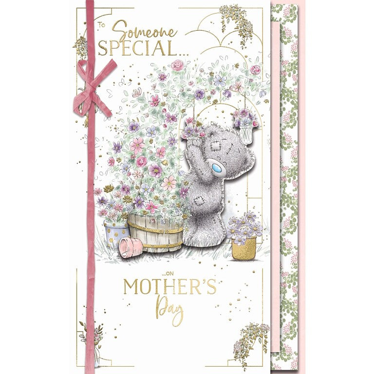 Me to You Mother's Day Bear Hanging Flower Jars - Handmade Card