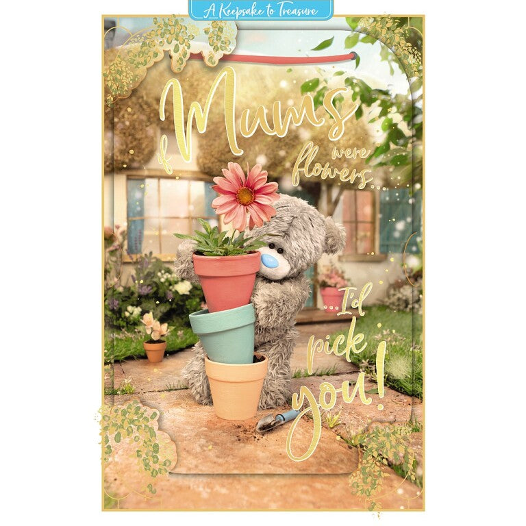 Me to You Mother's Day 3D Keepsake Card If Mums Were Flowers