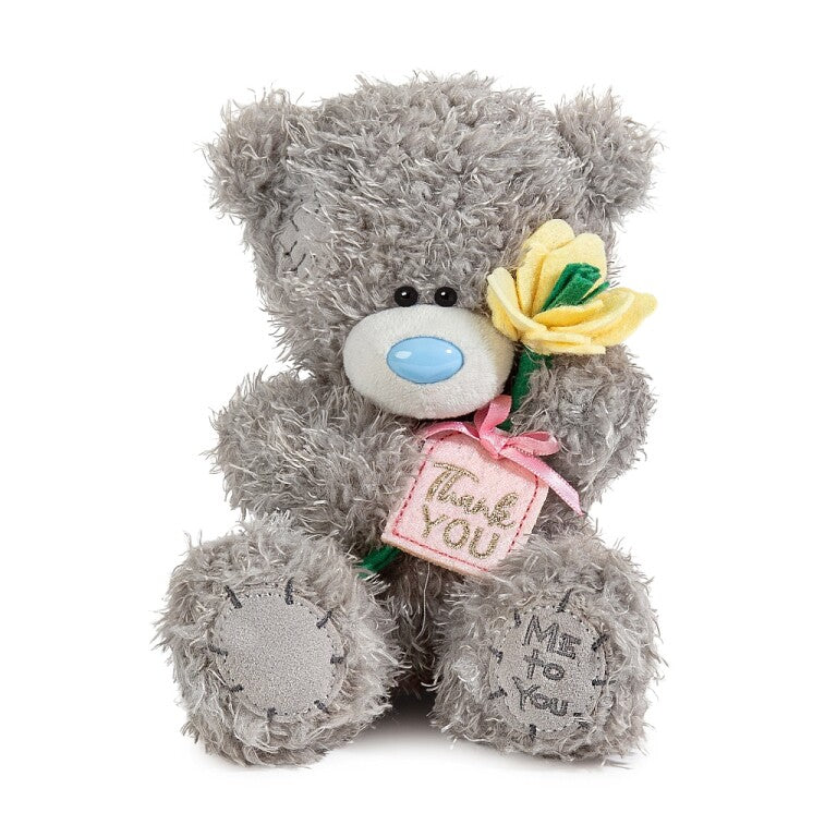 Me to You Tatty Teddy 'Thank You' Plush Bear On Gift Plinth 15cm High - Official Collection
