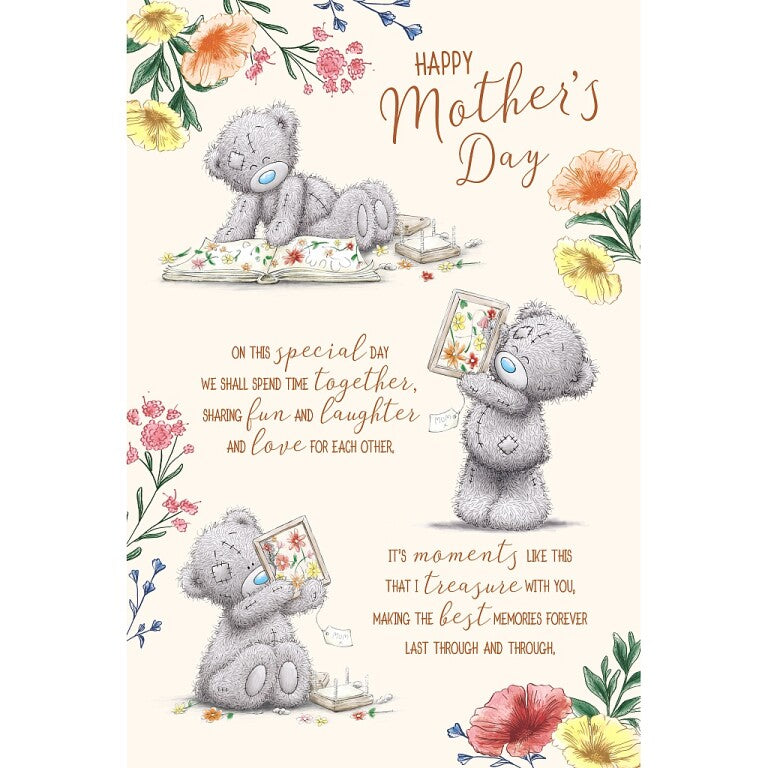 Me to You Mother's Day Bear Pressing Flowers
