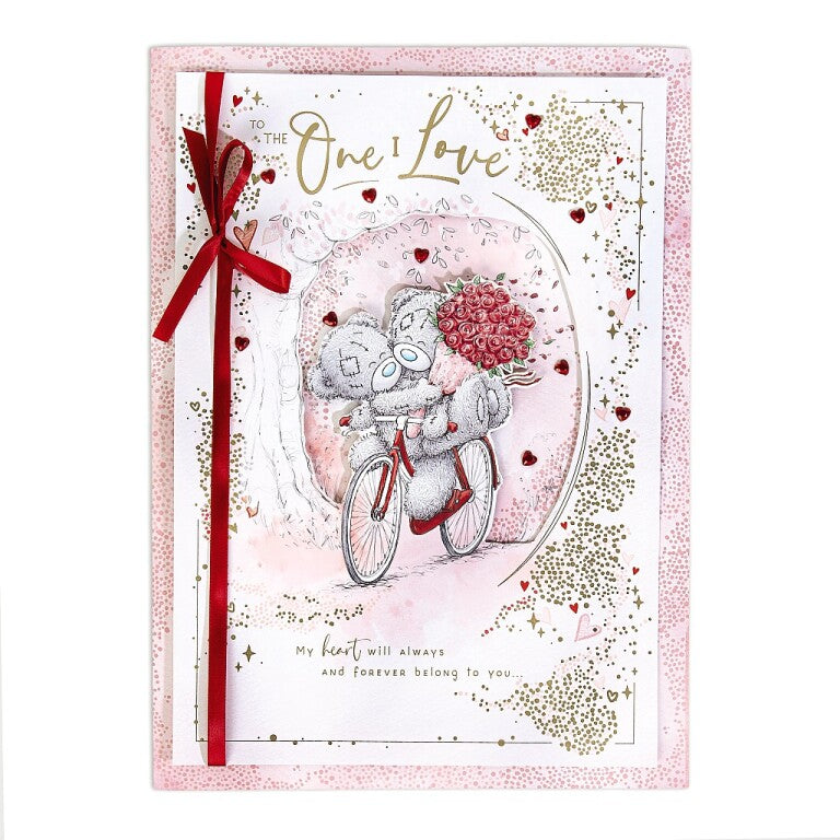Me to You Tatty Teddy Luxury Boxed Handmade Valentine's Day Card To the One I Love 12 x 9